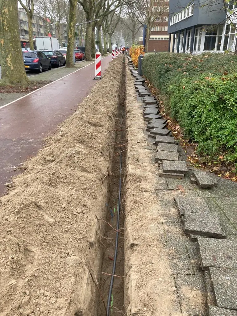 Grondwerk kabel leggen DS Infra